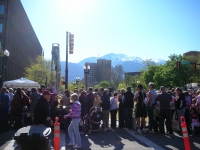Ogden Marathon Finish Line One Block From the Hotel